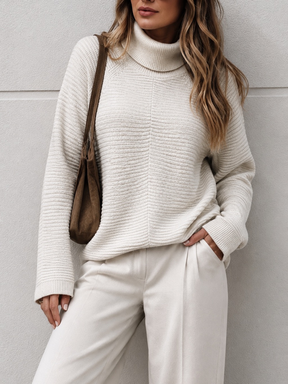 KÜHL Solace Turtleneck Pullover Sweater Ivory Cream Medium
